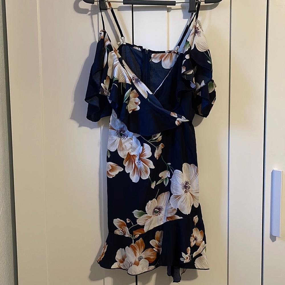 Floral cami off shoulder summer dress